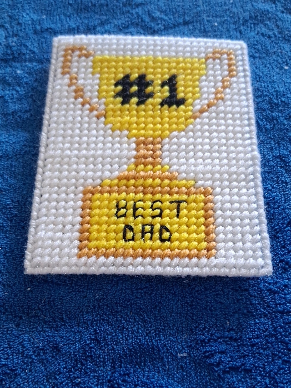 "#1 Best Dad" Trophy Magnet